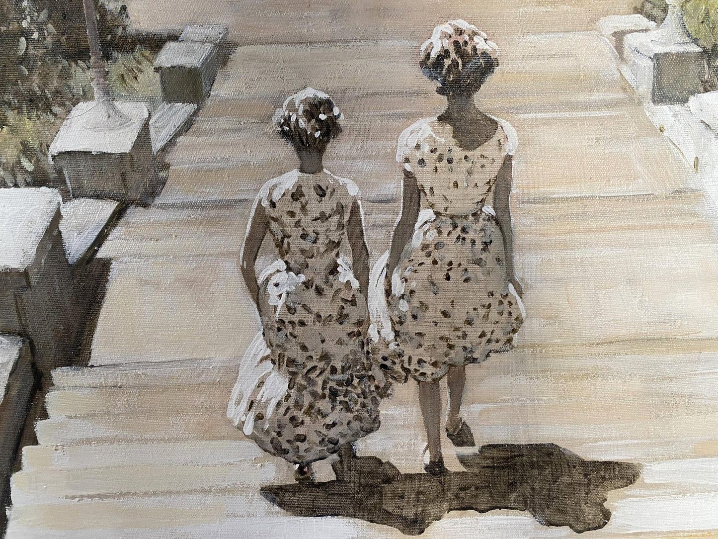 Oil painting Walk around Odessa Unknown artist