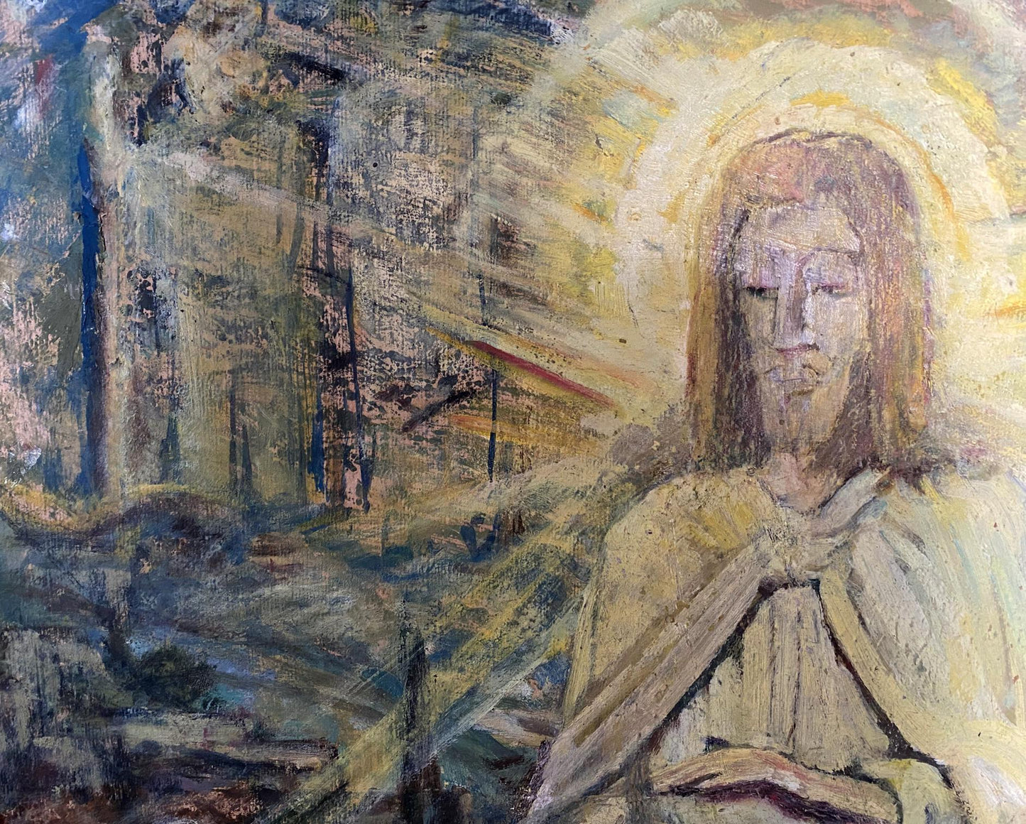 Oil painting Portrait of Jesus Christ Valentin Dmytrovych Khrushch