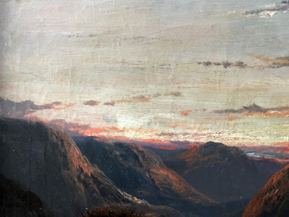 Oil painting Mountain Creek European artist