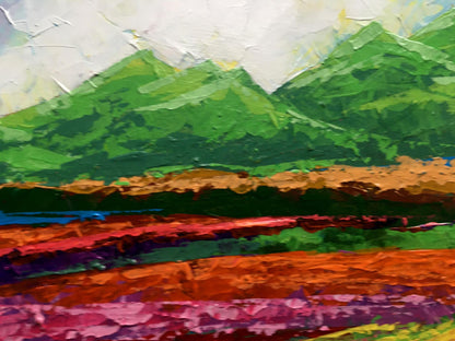 Oil painting Summer in the Carpathians Zadorozhnya V. V.