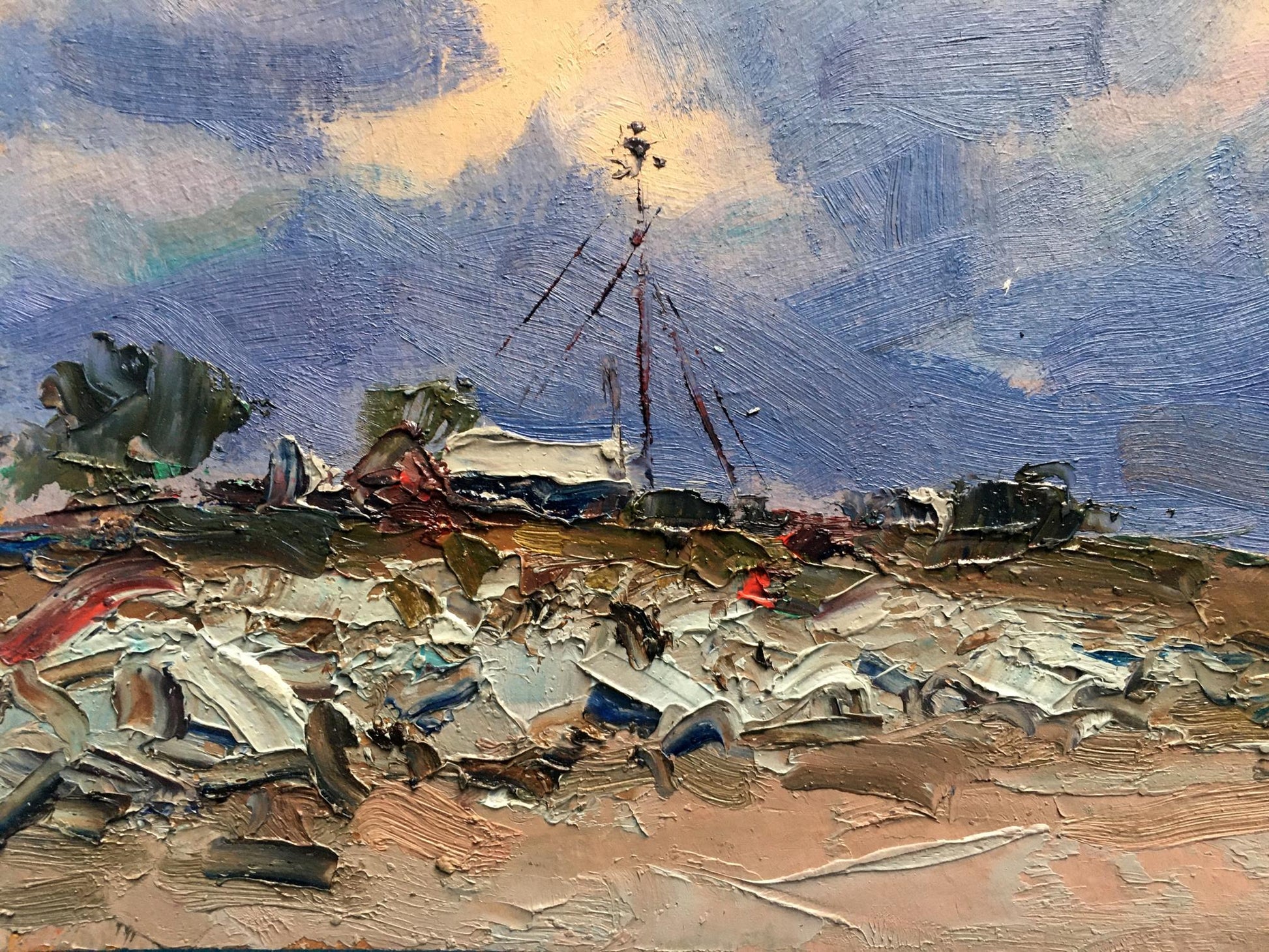 Oil painting evening 