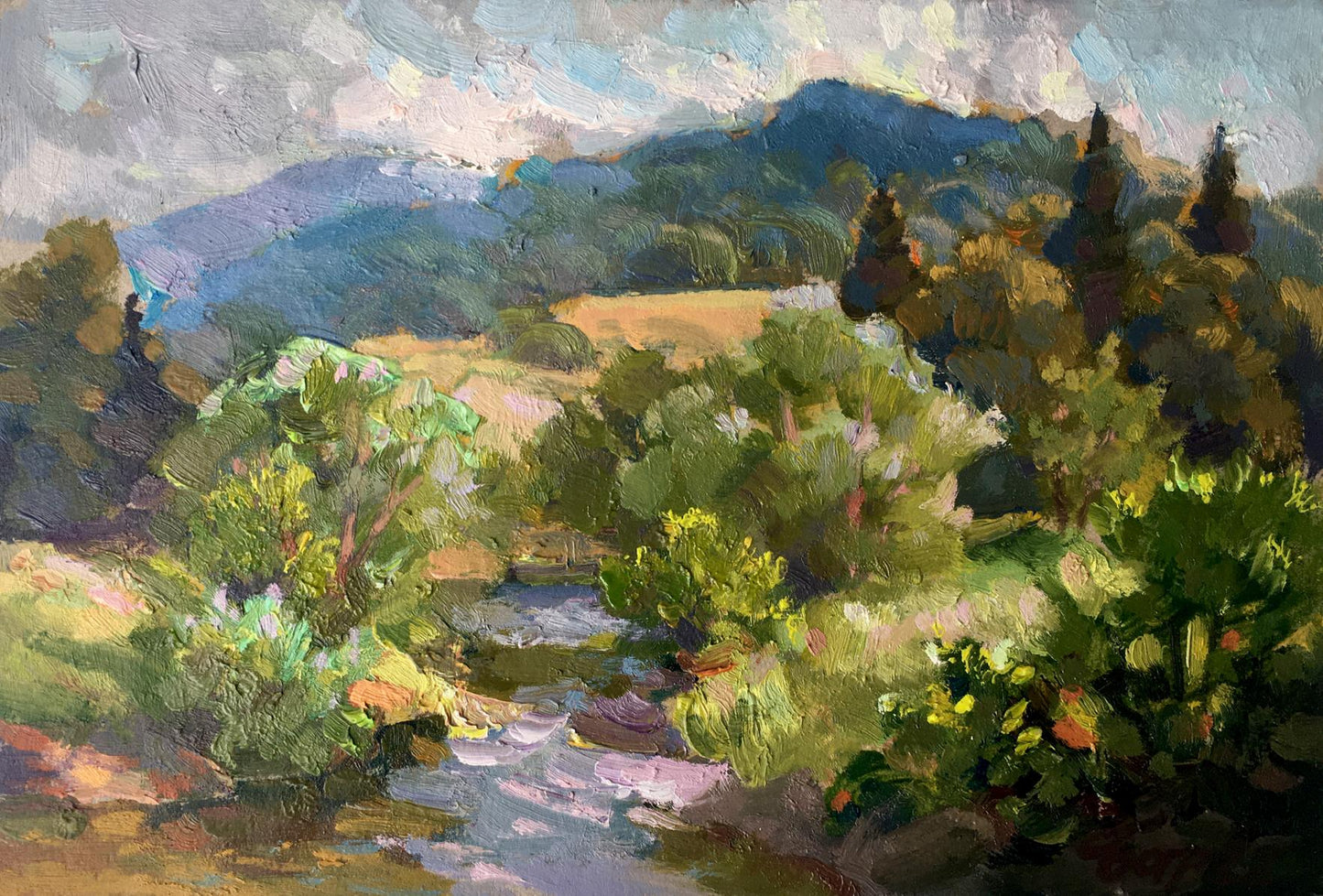 Oil painting Near Tustan Batrakov Vladimir Grigorievich