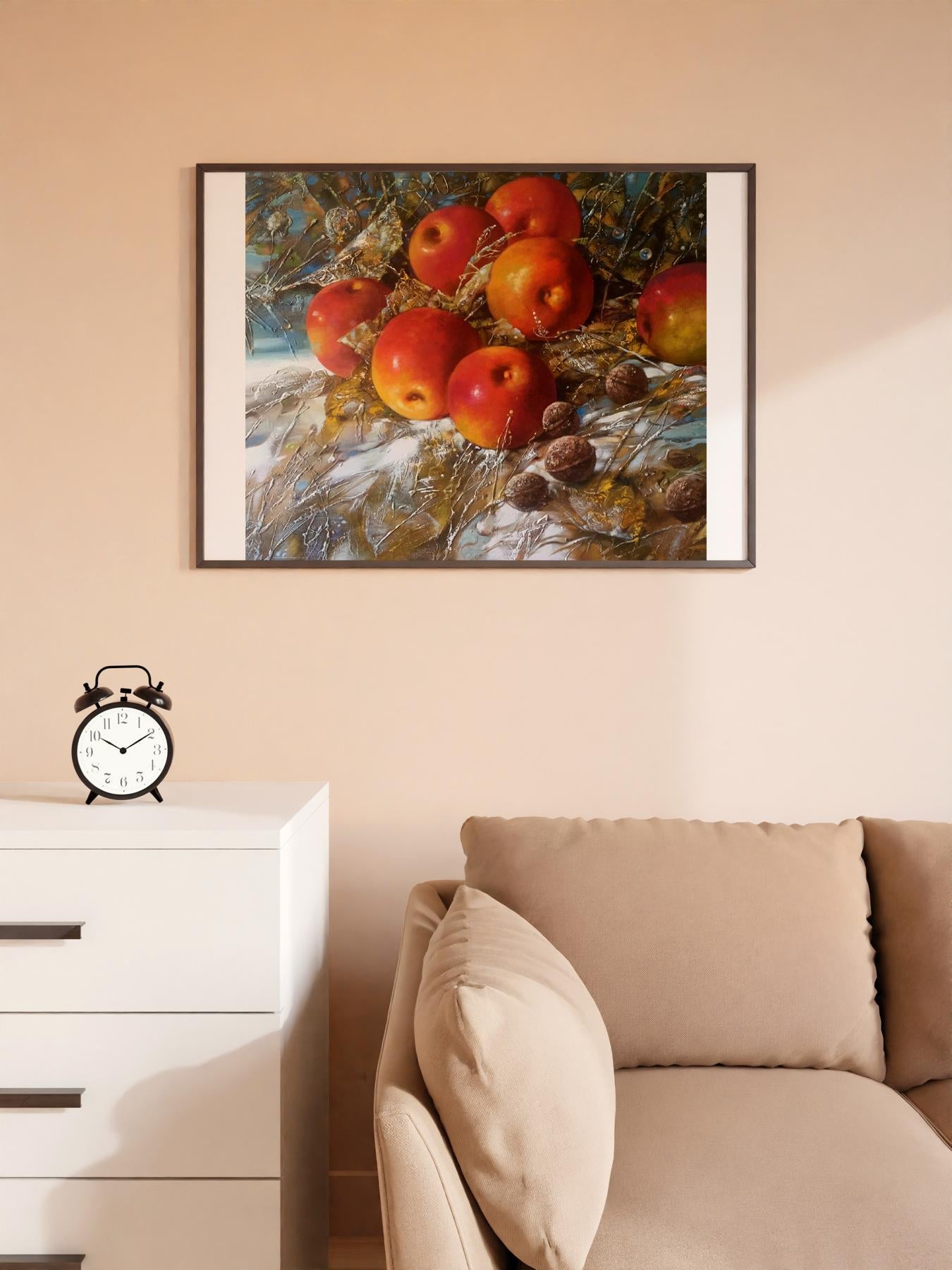 Abstract oil painting Autumn apples Anatoly Borisovich Tarabanov