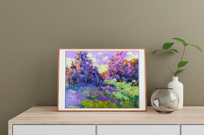 Oil painting meadows 