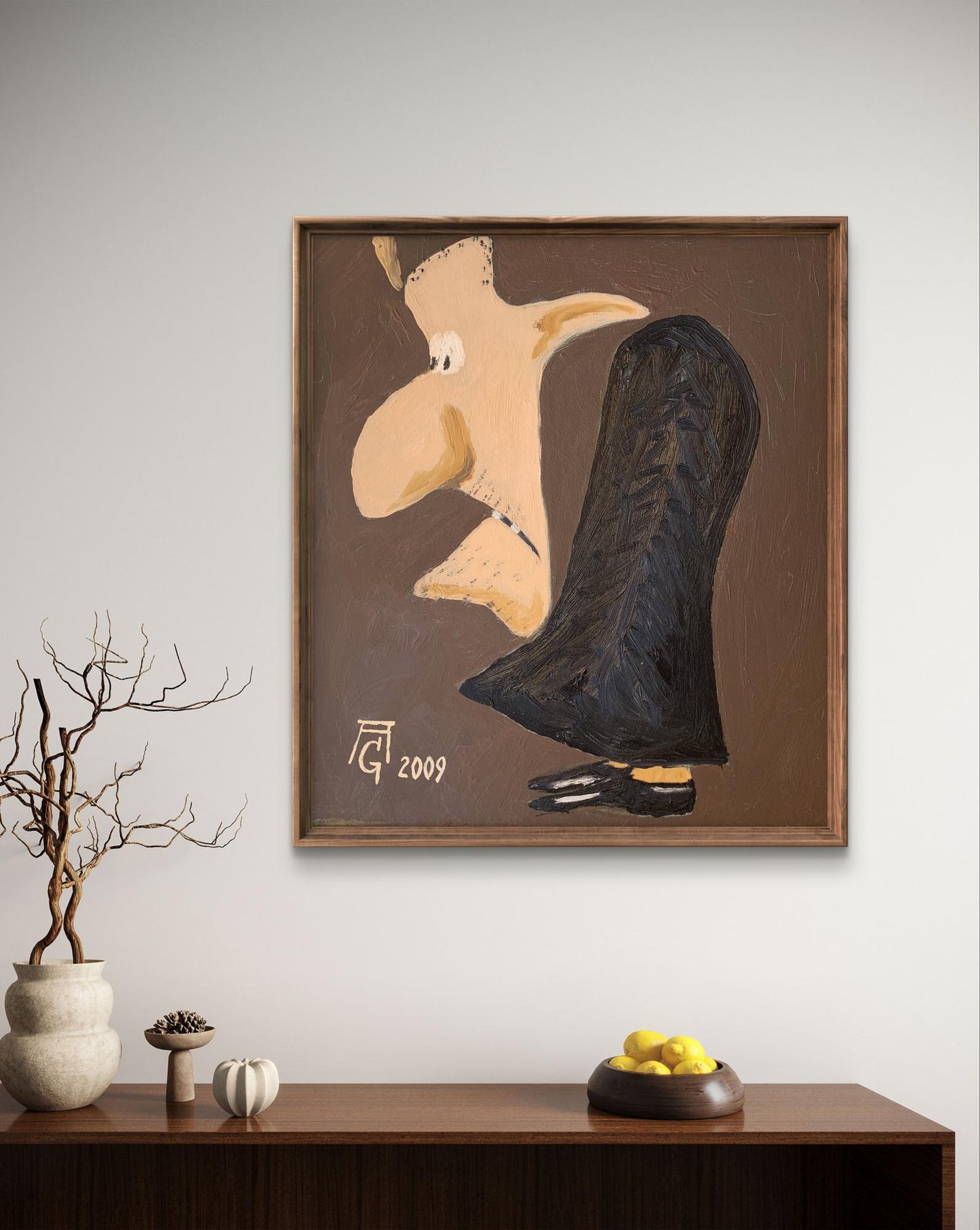 Oil painting Black suits you Oleksandr Gukalov