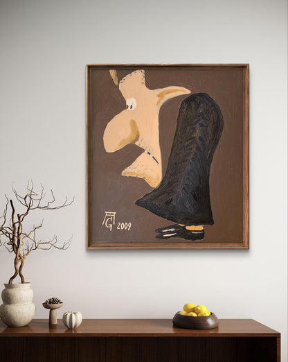 Oil painting Black suits you Oleksandr Gukalov