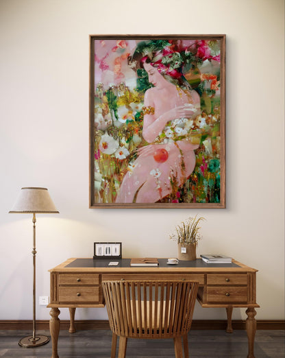 Abstract oil painting Eve Anatoly Tarabanov