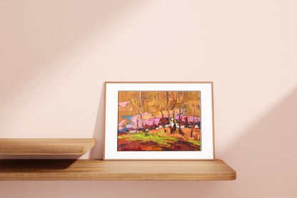 Oil painting evening 