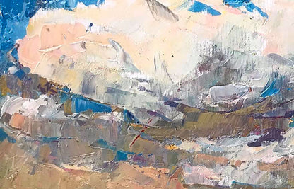 Oil Painting Nature Landscape Village landscape Art 