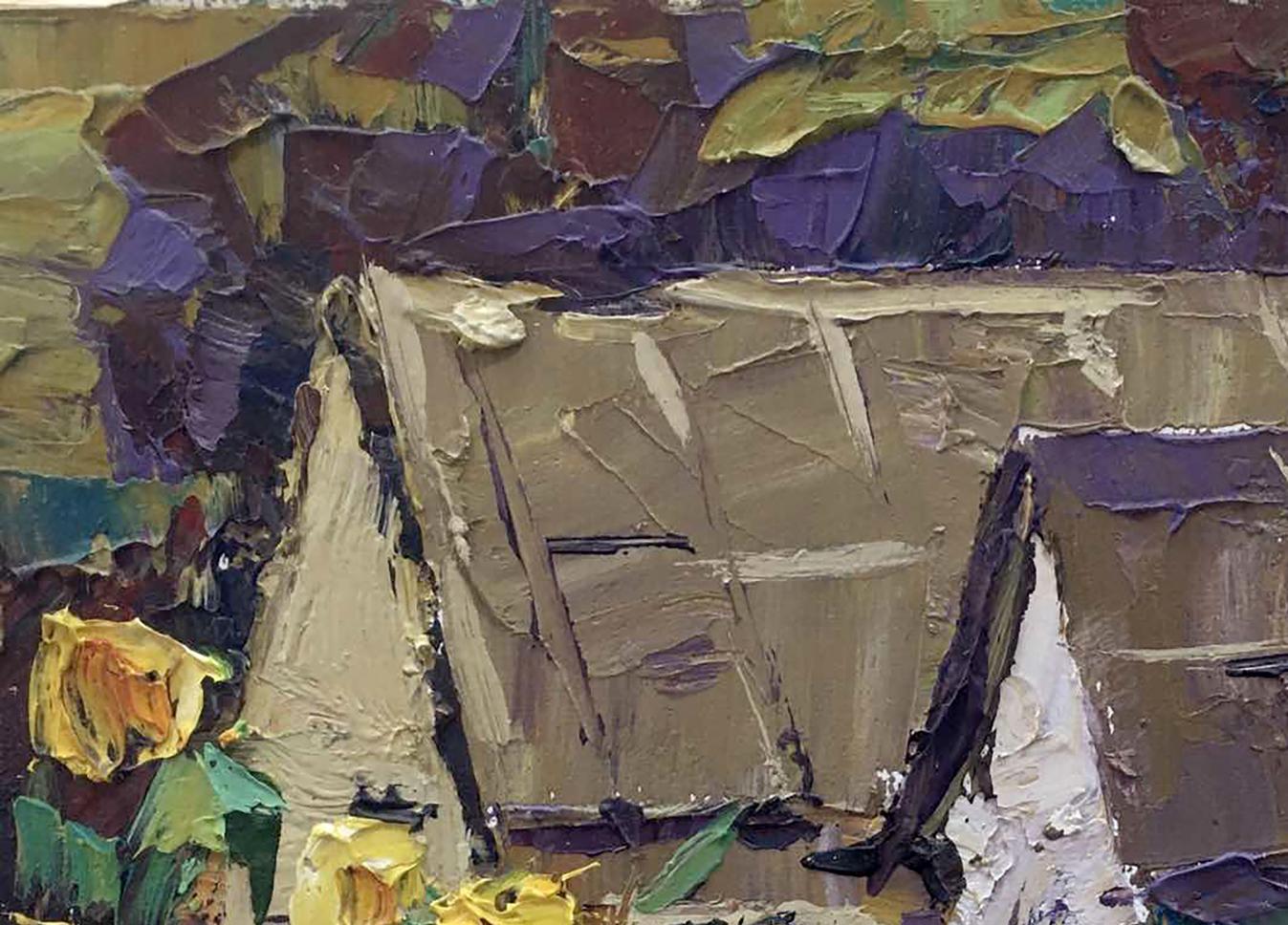 Oil painting Sunflowers 