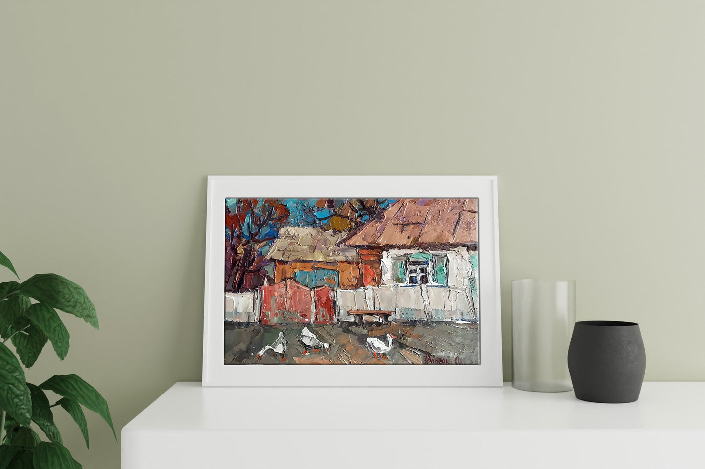 Village landscape Art 