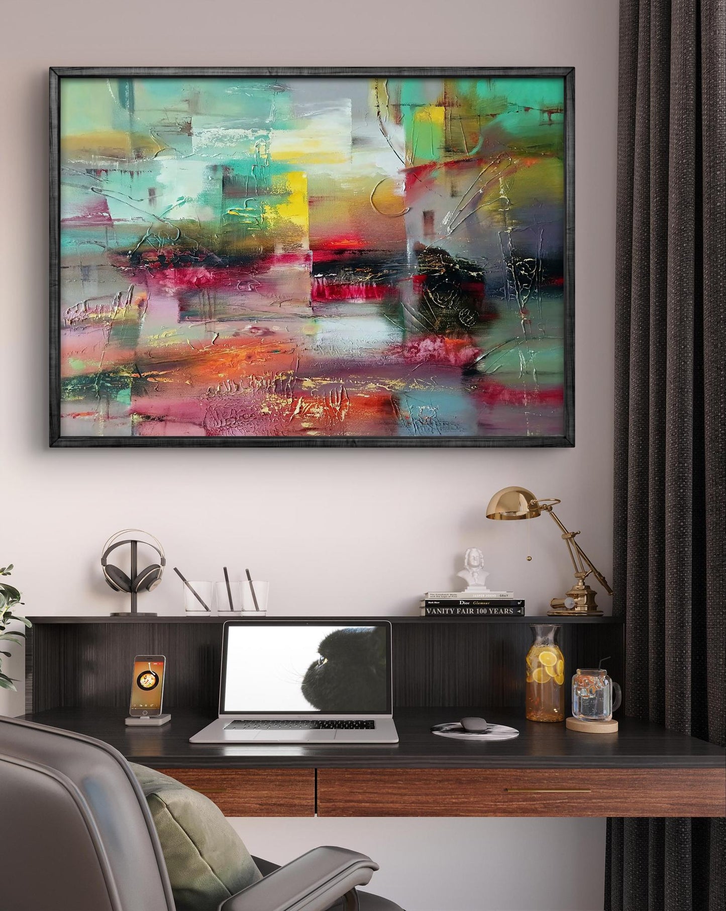 Abstract oil painting Evening Anatoly Tarabanov