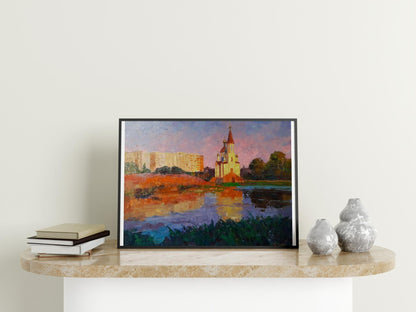 Oil painting In the evening Serdyuk Boris Petrovich