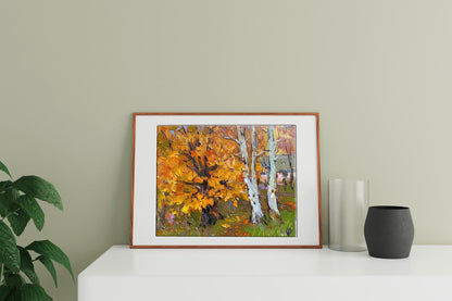 Oil painting Autumn gold Oksana Ivanyuk
