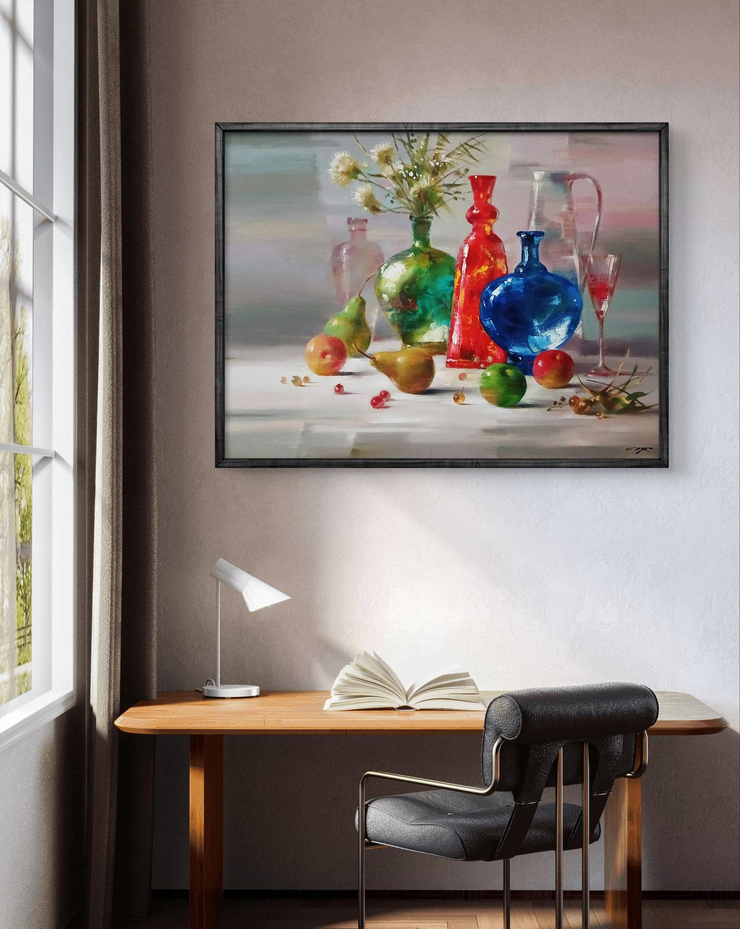 Abstract oil painting Fruit still life Anatoly Tarabanov