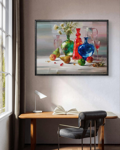 Abstract oil painting Fruit still life Anatoly Tarabanov