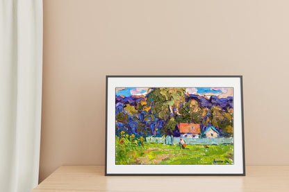 Village landscape Art 