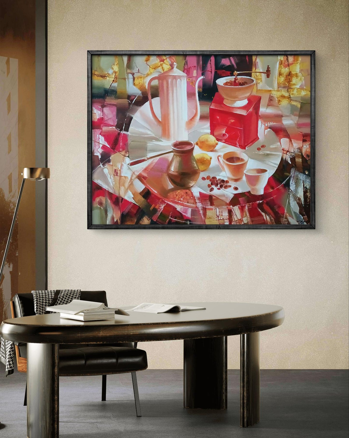 Abstract oil painting Delicious coffee Anatoly Tarabanov