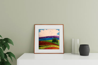 Oil painting Lonely trees in the fields Zadorozhnya V. V.