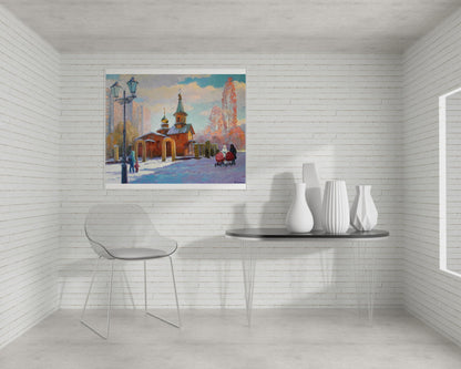 Oil painting Winter day Serdyuk Boris Petrovich №SERB 557