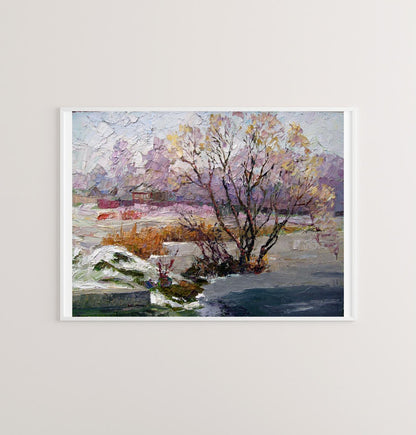 Oil painting Winter Crystal Serdyuk Boris Petrovich