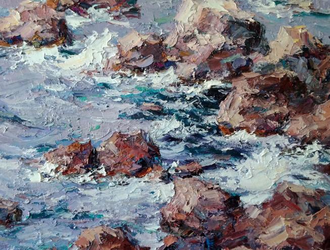 Oil painting Sea Nature Landscape 