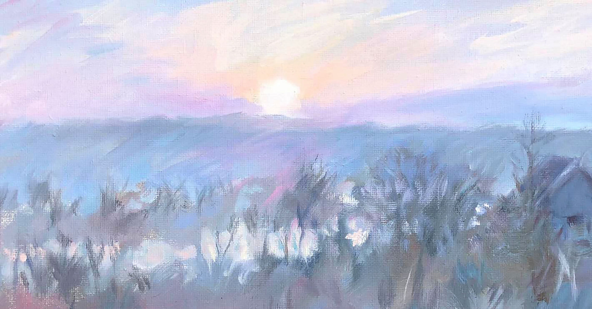 Oil painting Nature Landscape  Osnach Olesia