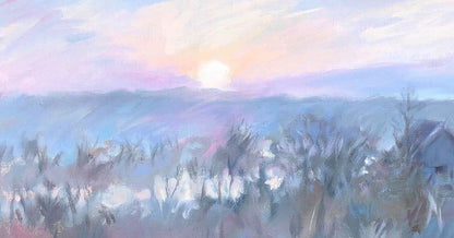 Oil painting Nature Landscape  Osnach Olesia