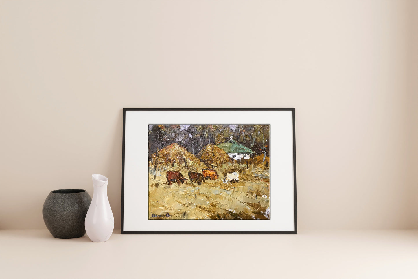 Village landscape Art 