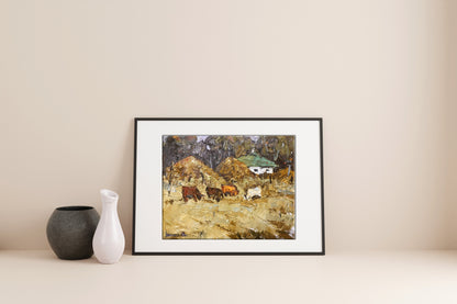 Village landscape Art 
