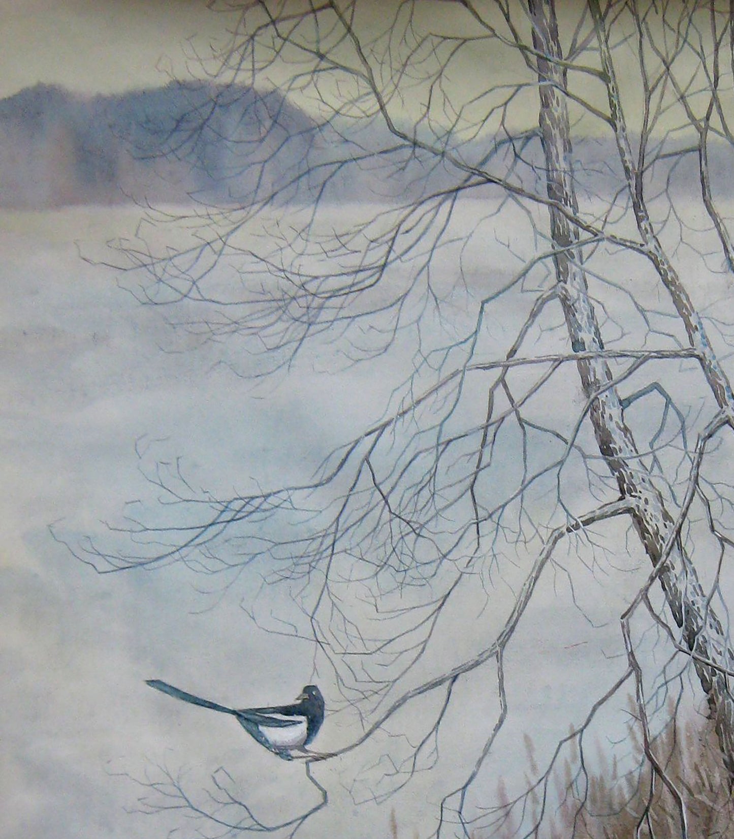 Watercolor painting Nature Landscape Valery Savenets