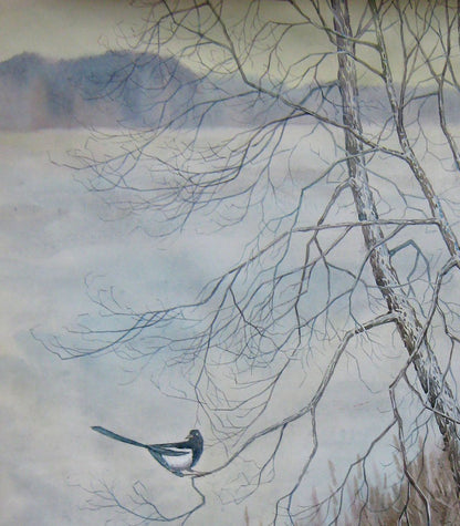 Watercolor painting Nature Landscape Valery Savenets