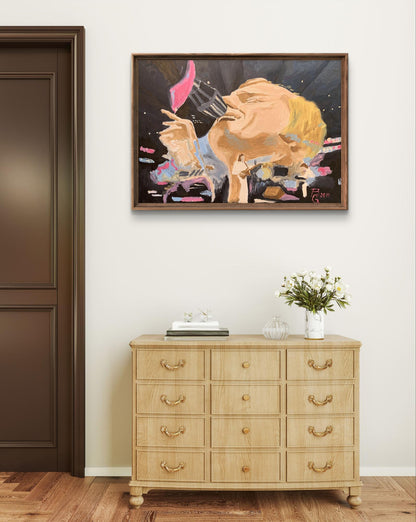 Oil painting Karaoke Oleksandr Gukalov