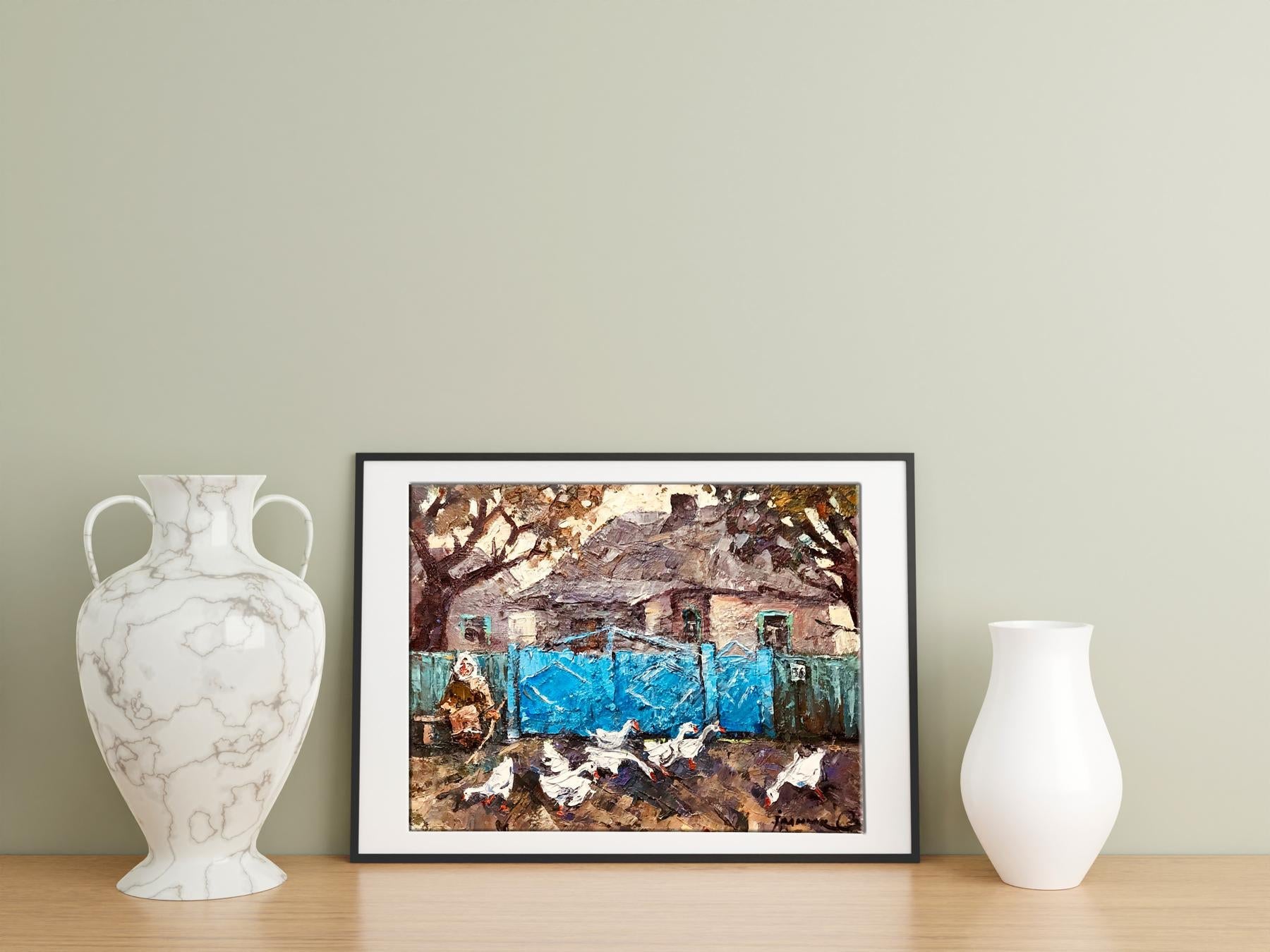 Village landscape Art 