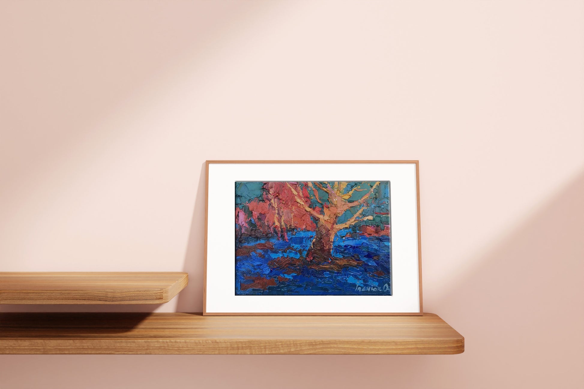 Oil painting autumn