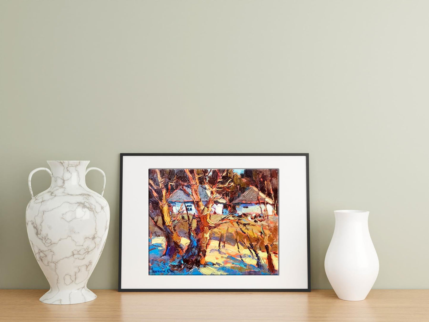 Village landscape Art 