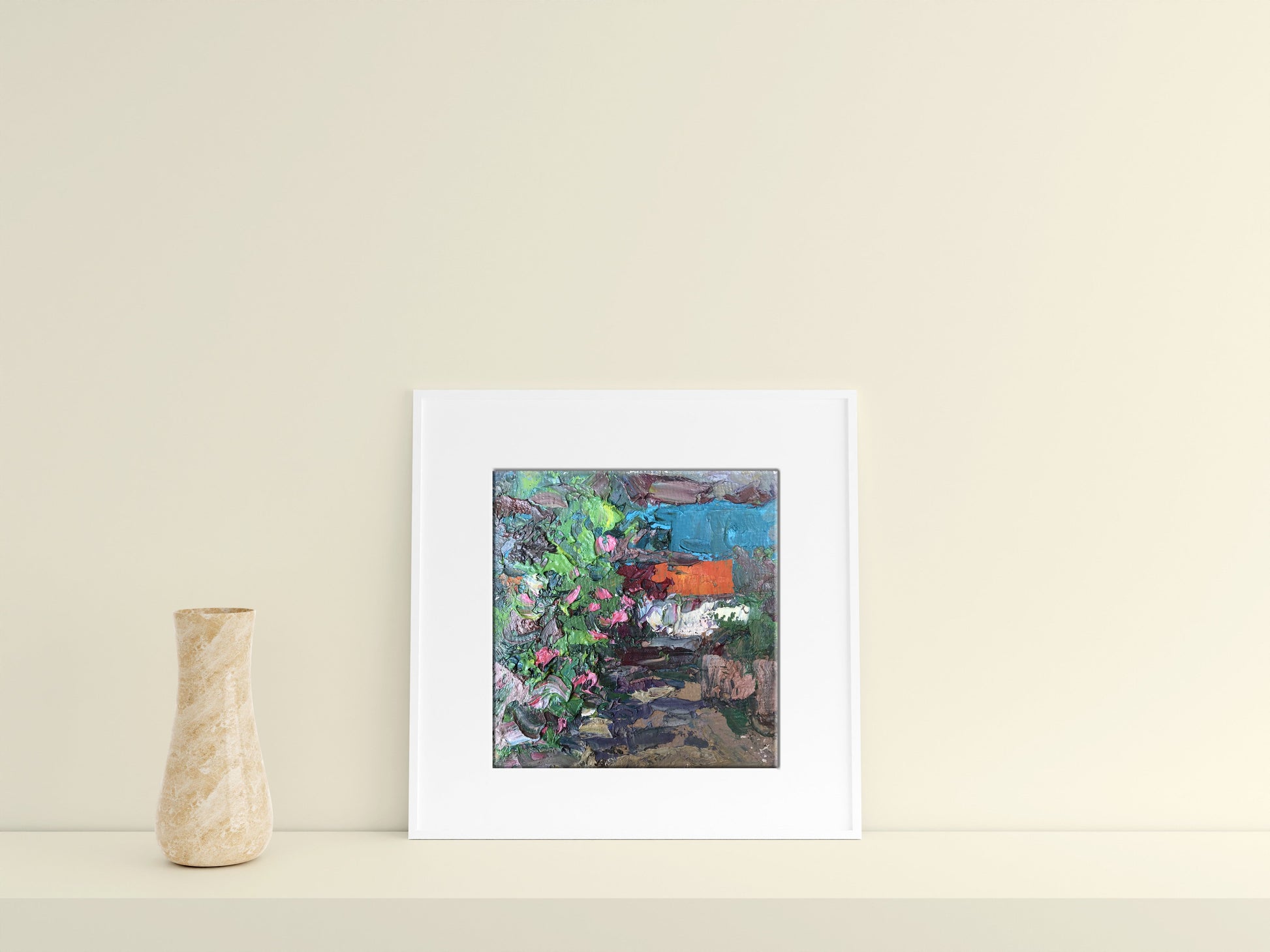 Oil painting Home garden 