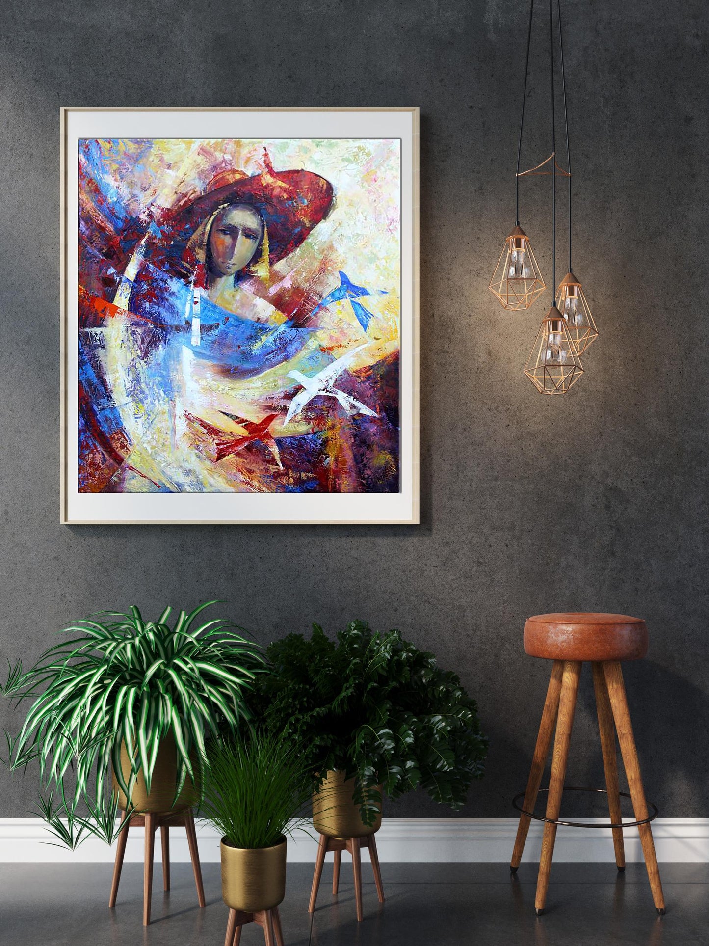 Oil portrayal by Ivan Kirilenko titled "Miss"