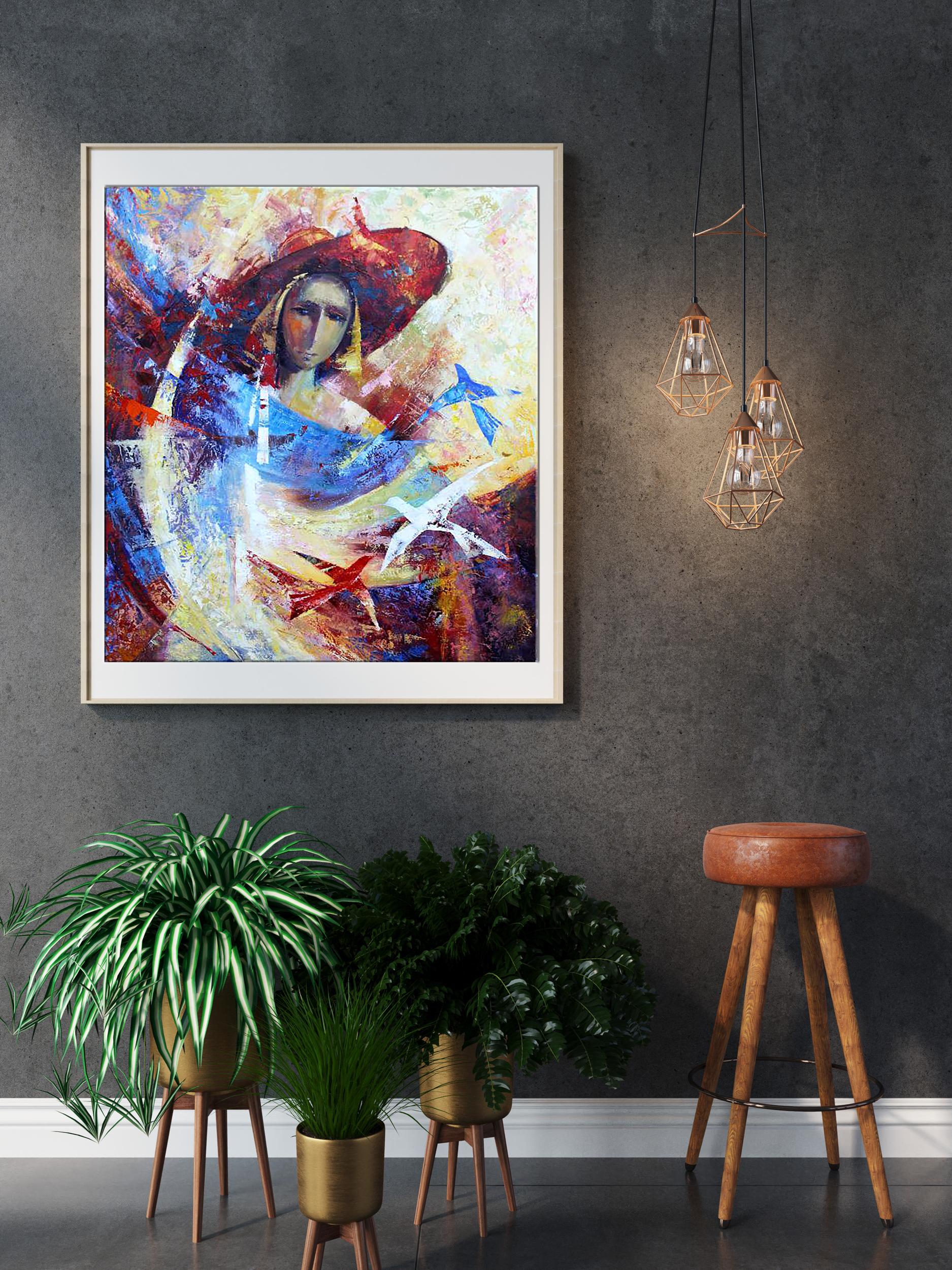 Oil portrayal by Ivan Kirilenko titled "Miss"