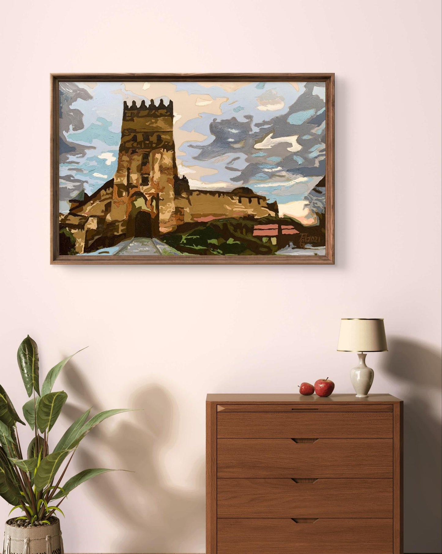 Oil painting Impregnable fortress Oleksandr Gukalov