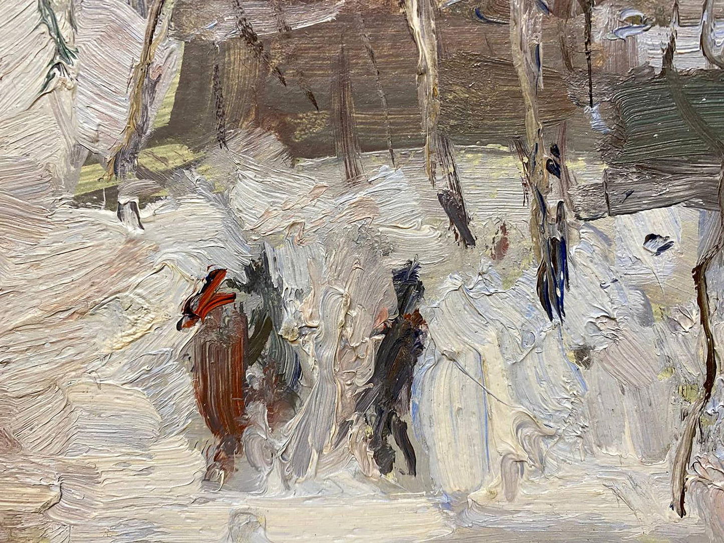 Oil painting Winter Petrashevsky Stanislav Vasilievich