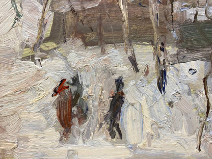 Oil painting Winter Petrashevsky Stanislav Vasilievich