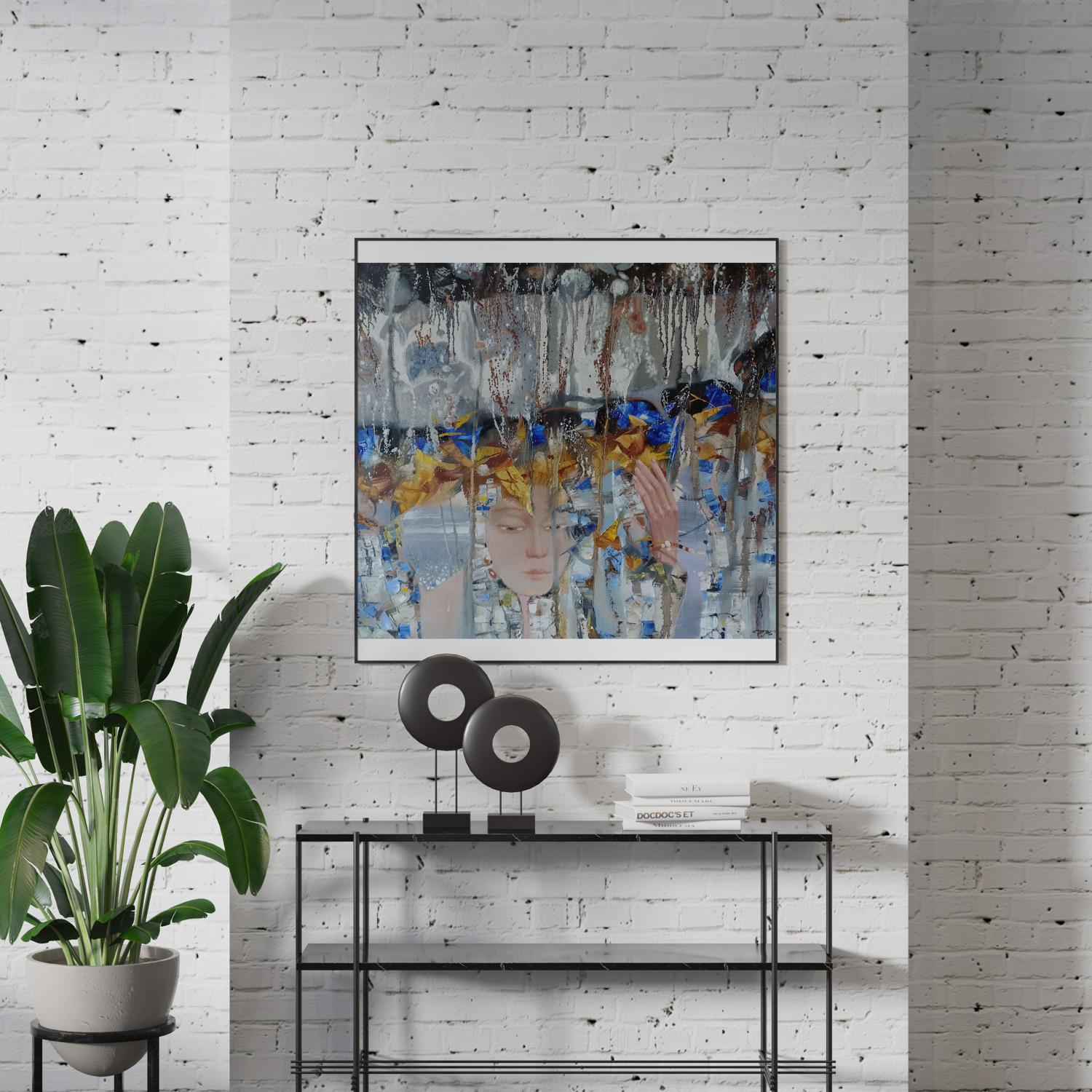 Abstract oil painting Composition 