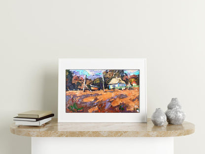 Oil painting village