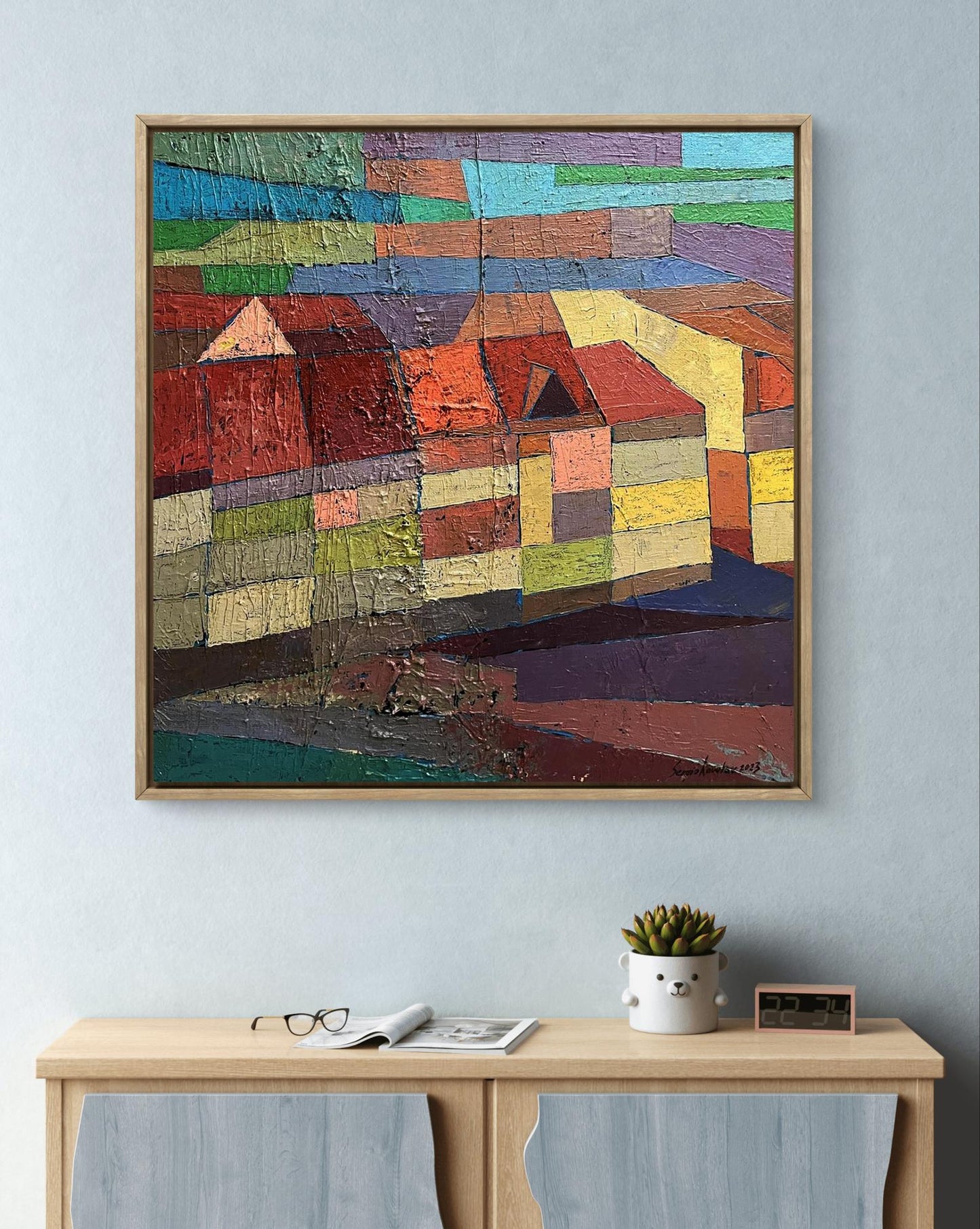 Oil painting City Serhiy Kovalev