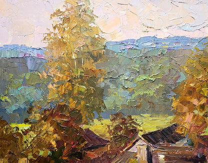Oil painting October morning Serdyuk Boris Petrovich