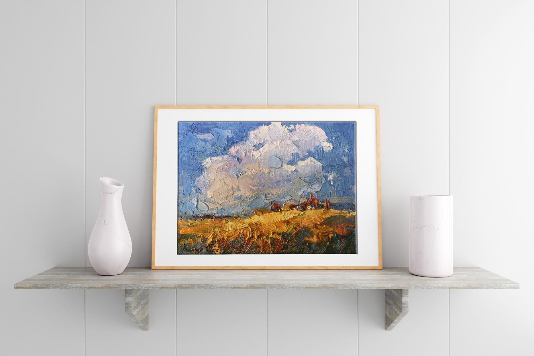 Oil painting sky