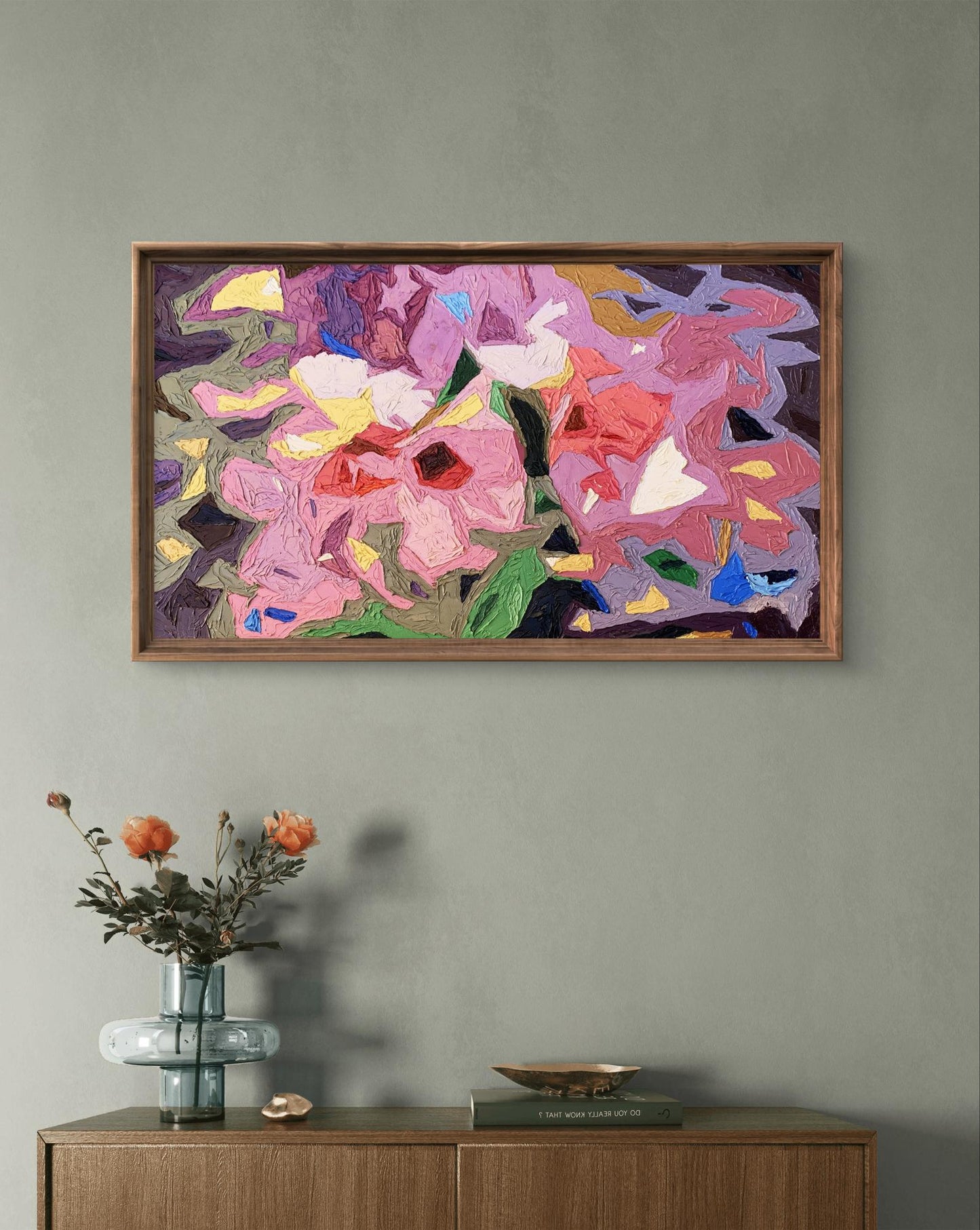 Oil painting Fragments of flowers Oleksandr Gukalov