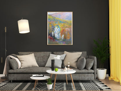 Oil painting Autumn in Slavsko Serdyuk Boris Petrovich