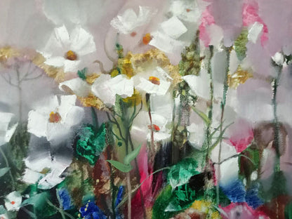 Abstract oil painting Flower eden Borisovich Tarabanov